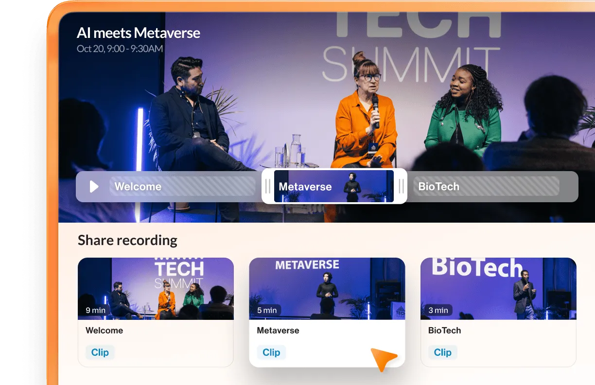 RingCentral Events' Smart Editor feature