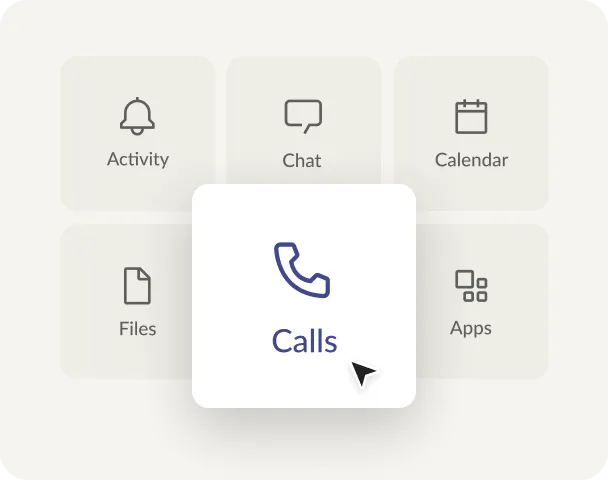 The Call icon as seen in the Microsoft RingCentral App integration