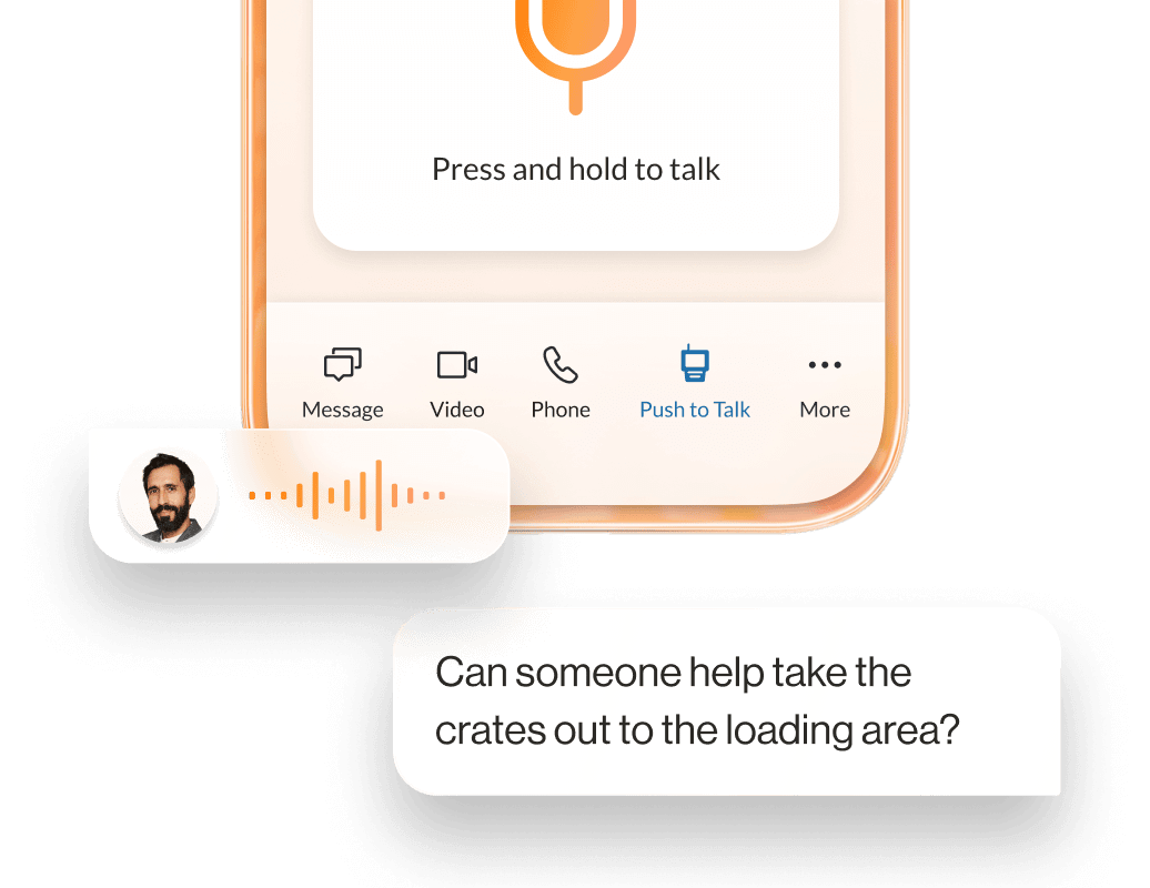 RingCentral's Push to Talk mobile app feature
