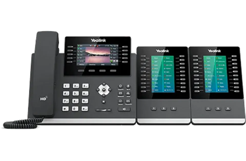 Yealink T46U Ultra-elegant Gigabit IP Phone with 2 Expansion Modules EXP43