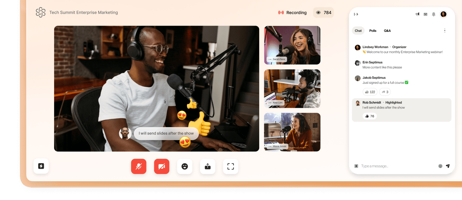 An ongoing virtual summit hosted on RingCentral Events platform