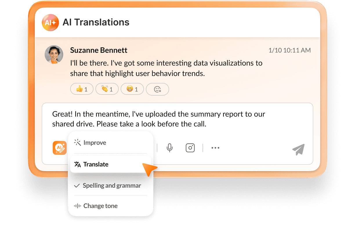 RingCentral RingEX™ translation option