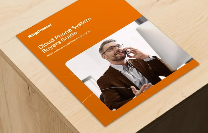 An image showing the cover of RingCentral's Cloud Phone System Buyers Guide