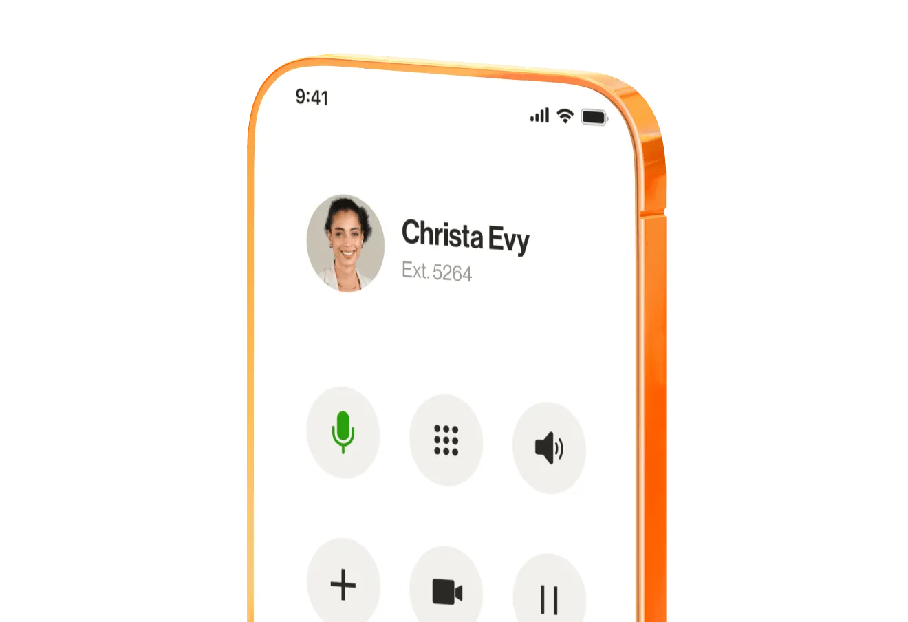 An image showing the dialpad on RingCentral mobile app