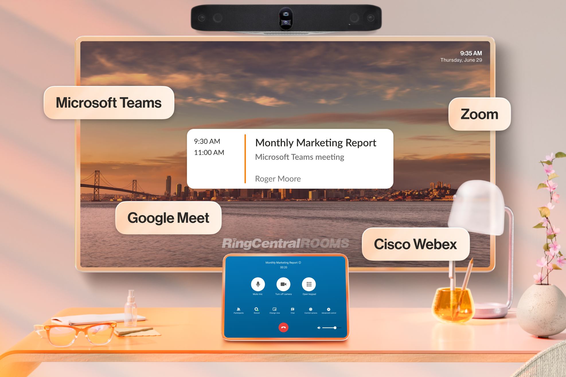 RIngCentral Events Google Meet, Zoom, Webex, Goto